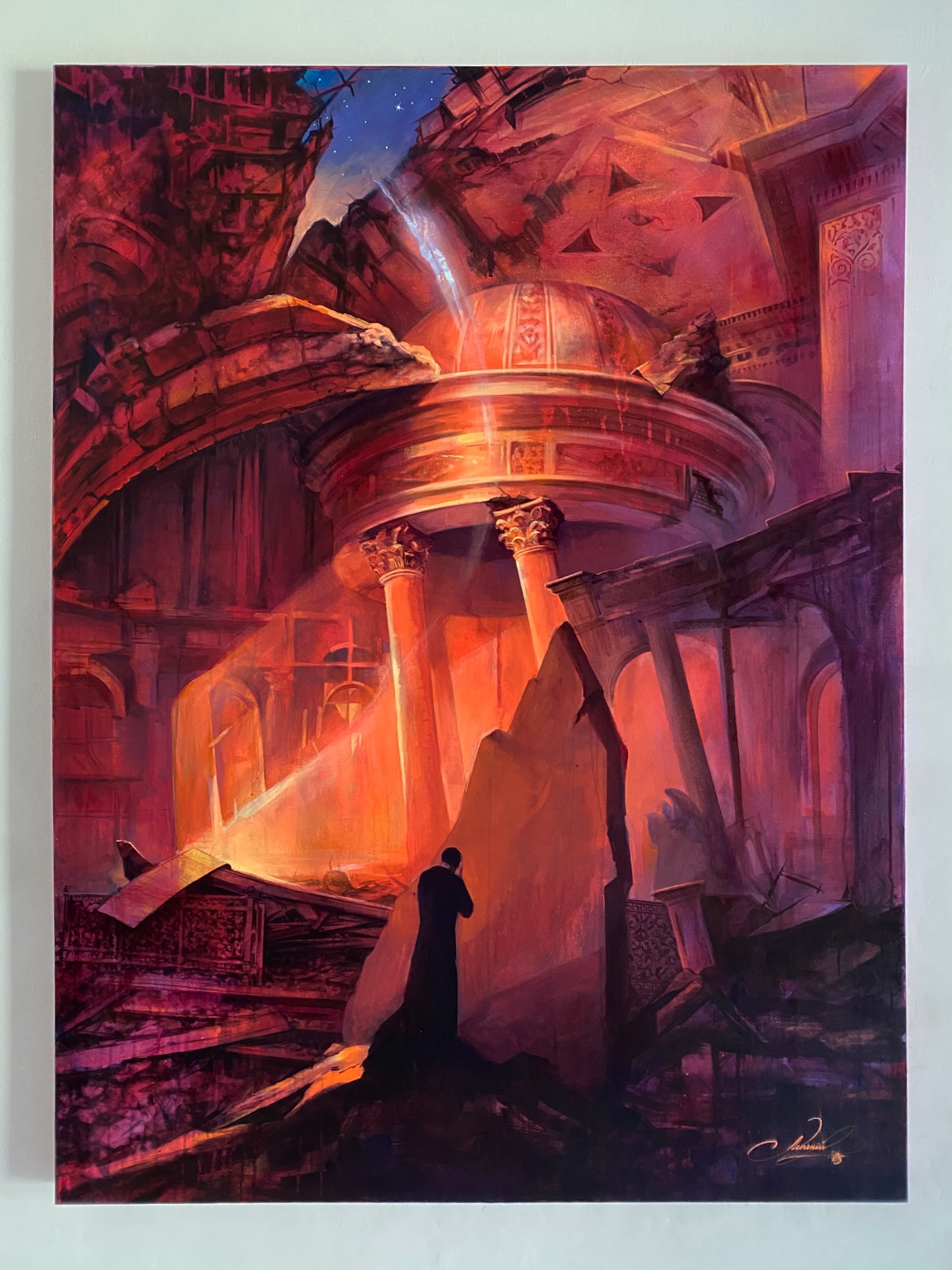 Temple of Last Light — painting by Evgeniy Lapchenko